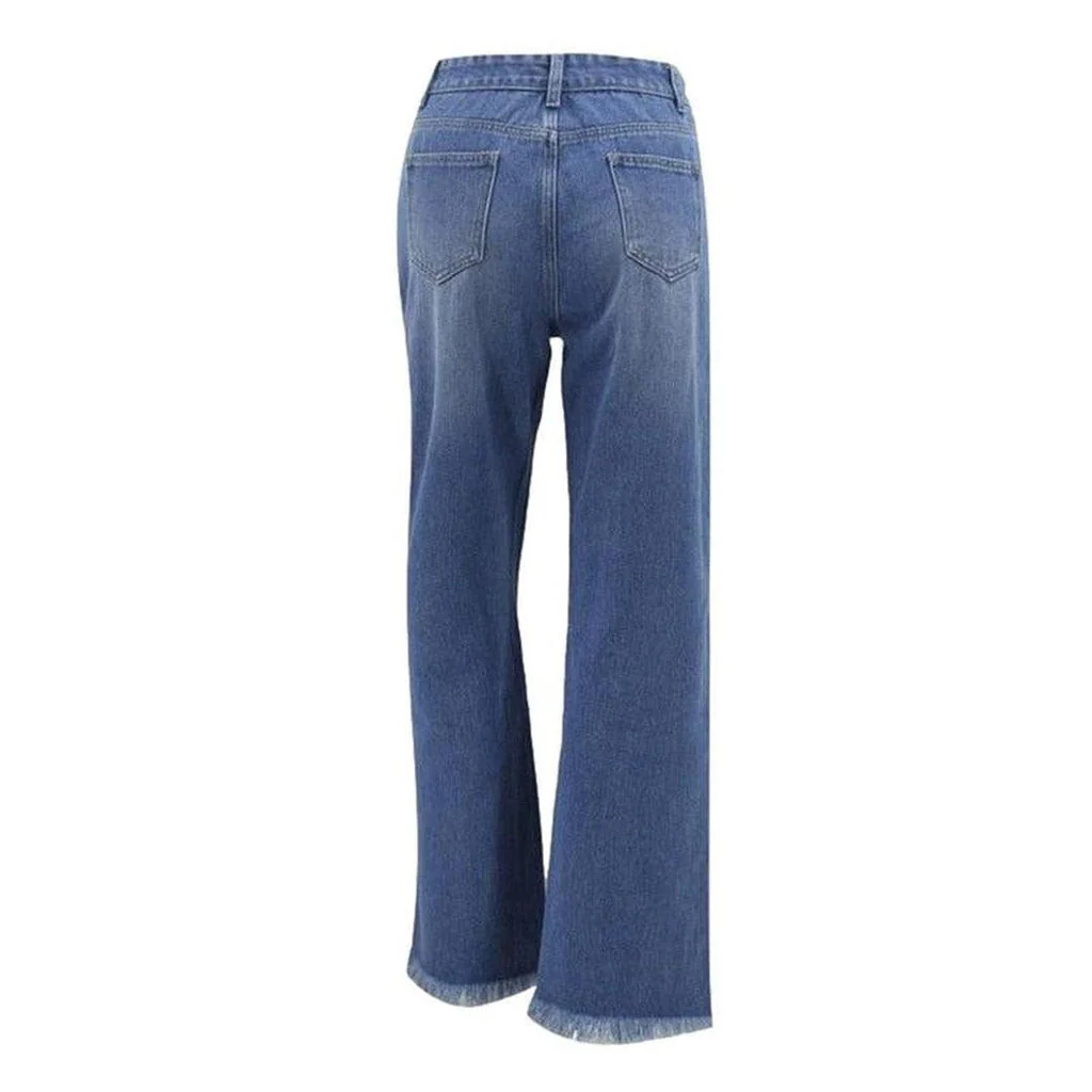 Wide leg light wash jeans - Image 5