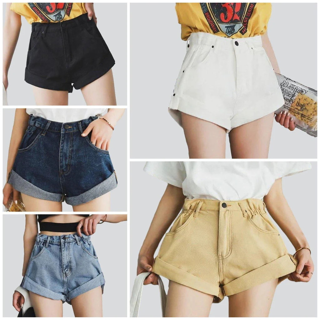 Wide-leg women's jeans shorts - Image 7