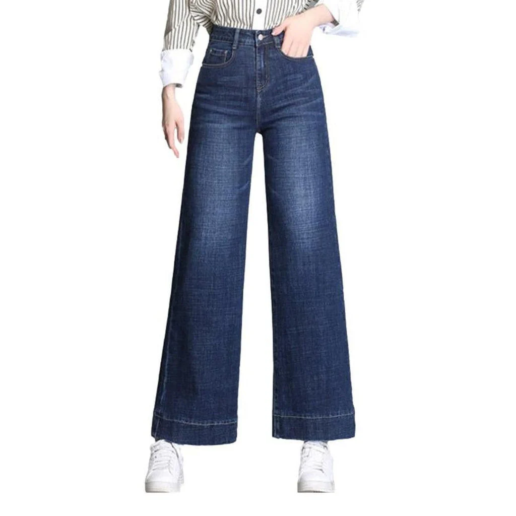 Wide leg women's stylish jeans - Image 2