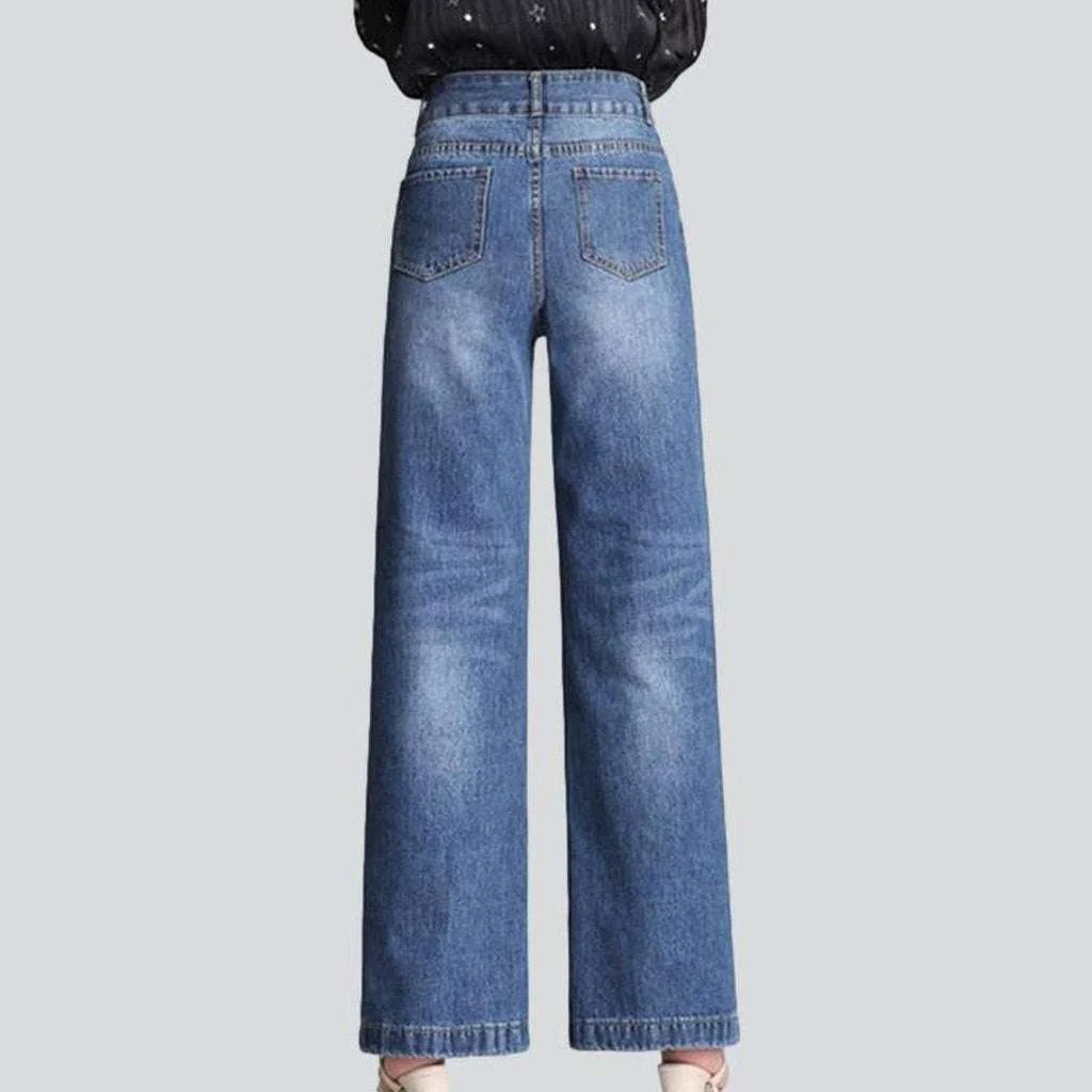 Wide leg women's stylish jeans - Image 6