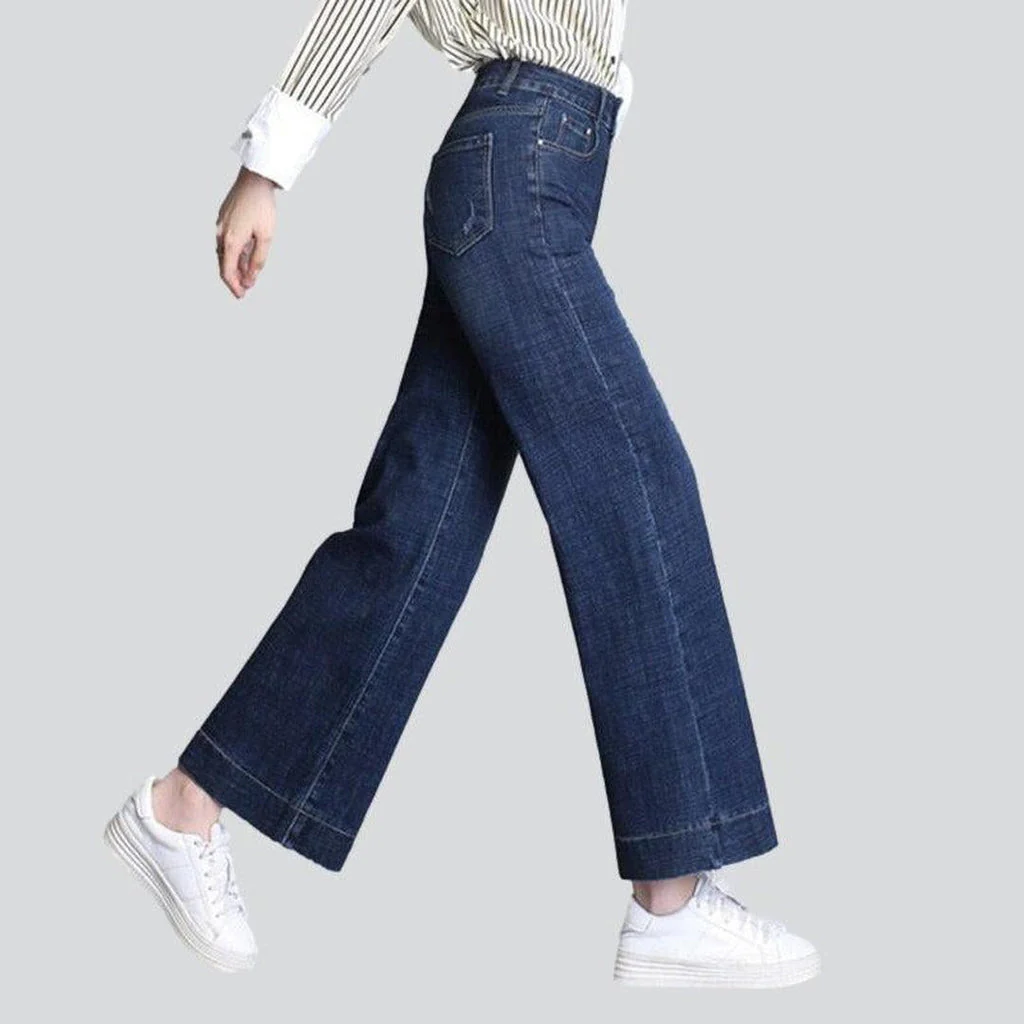 Wide leg women's stylish jeans - Image 7