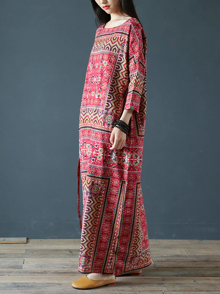 Wild Dreams Double Pocket Robe Maxi Dress - Image 2