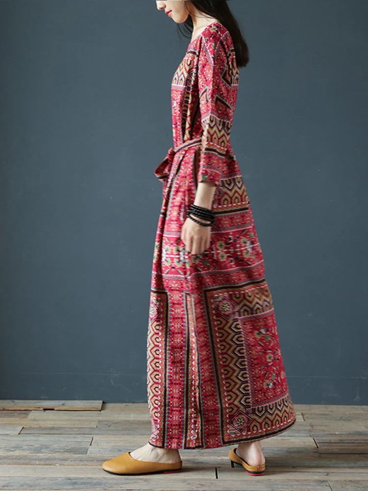 Wild Dreams Double Pocket Robe Maxi Dress - Image 6