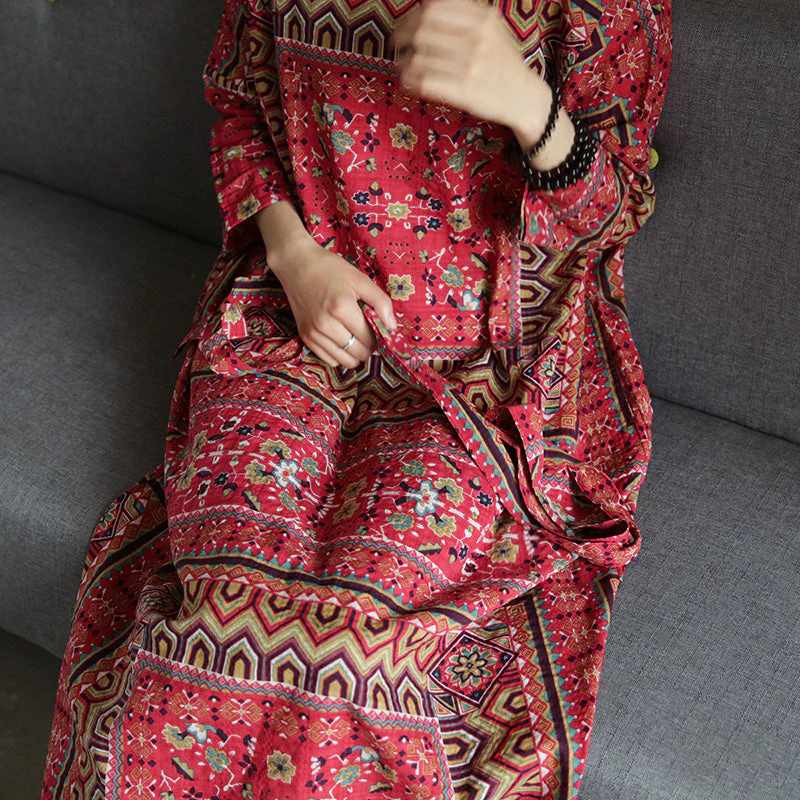 Wild Dreams Double Pocket Robe Maxi Dress - Image 8
