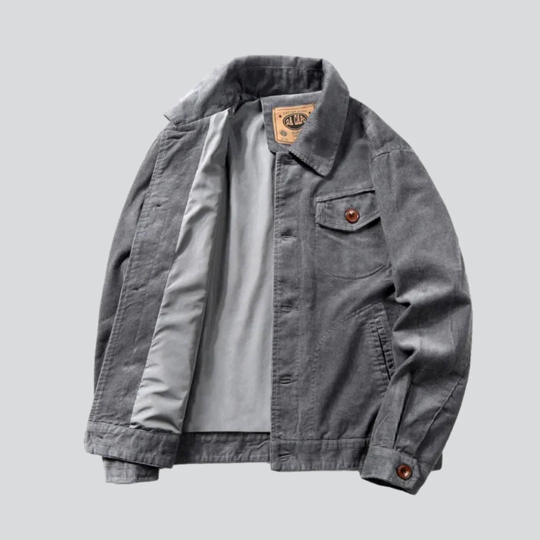 Winter color bomber denim jacket - Image 5
