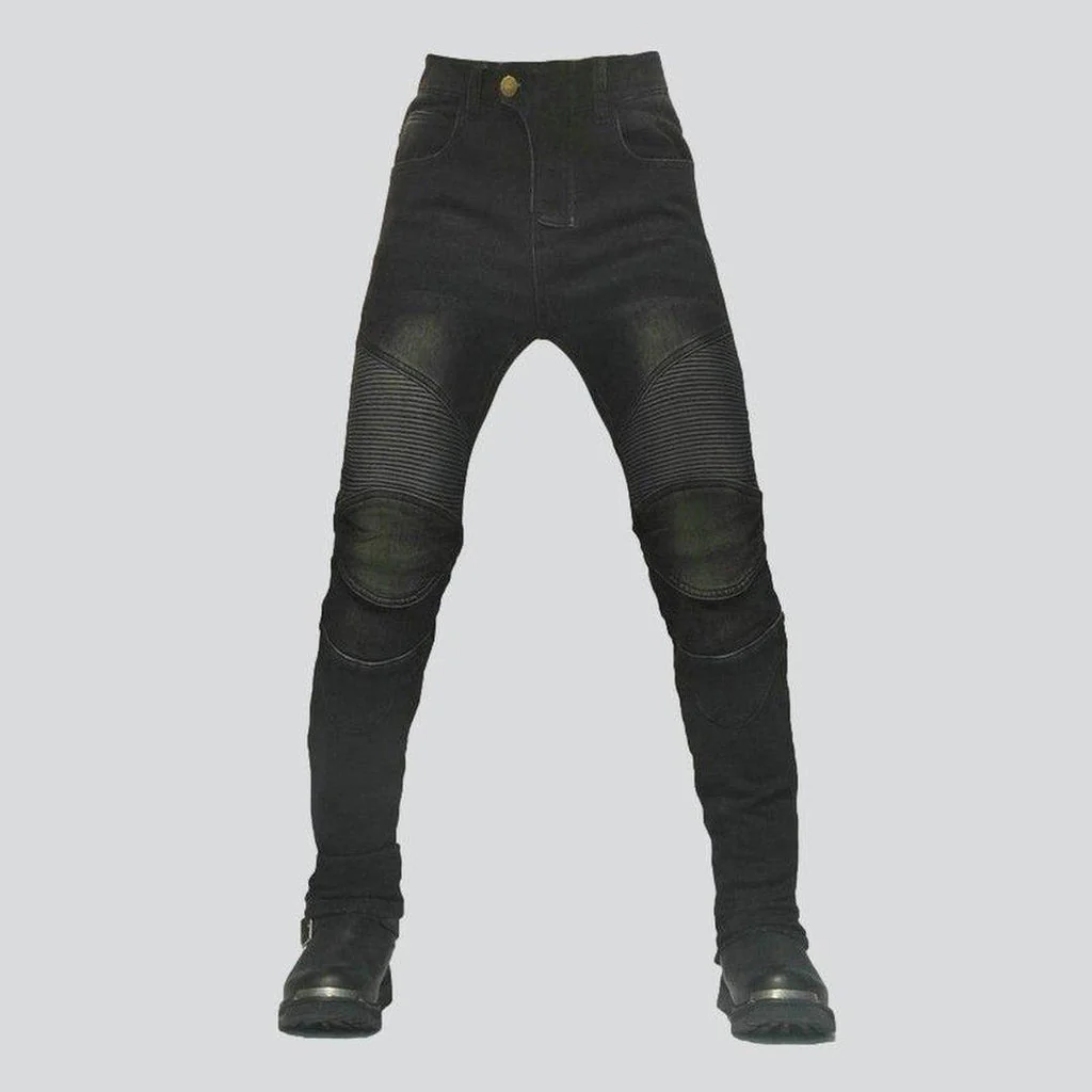 Winter men's biker jeans - Image 4