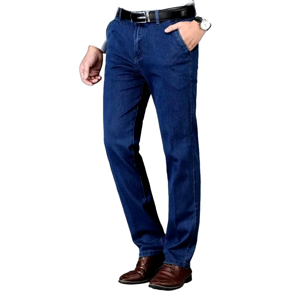Winter thick business denim pants - Image 2