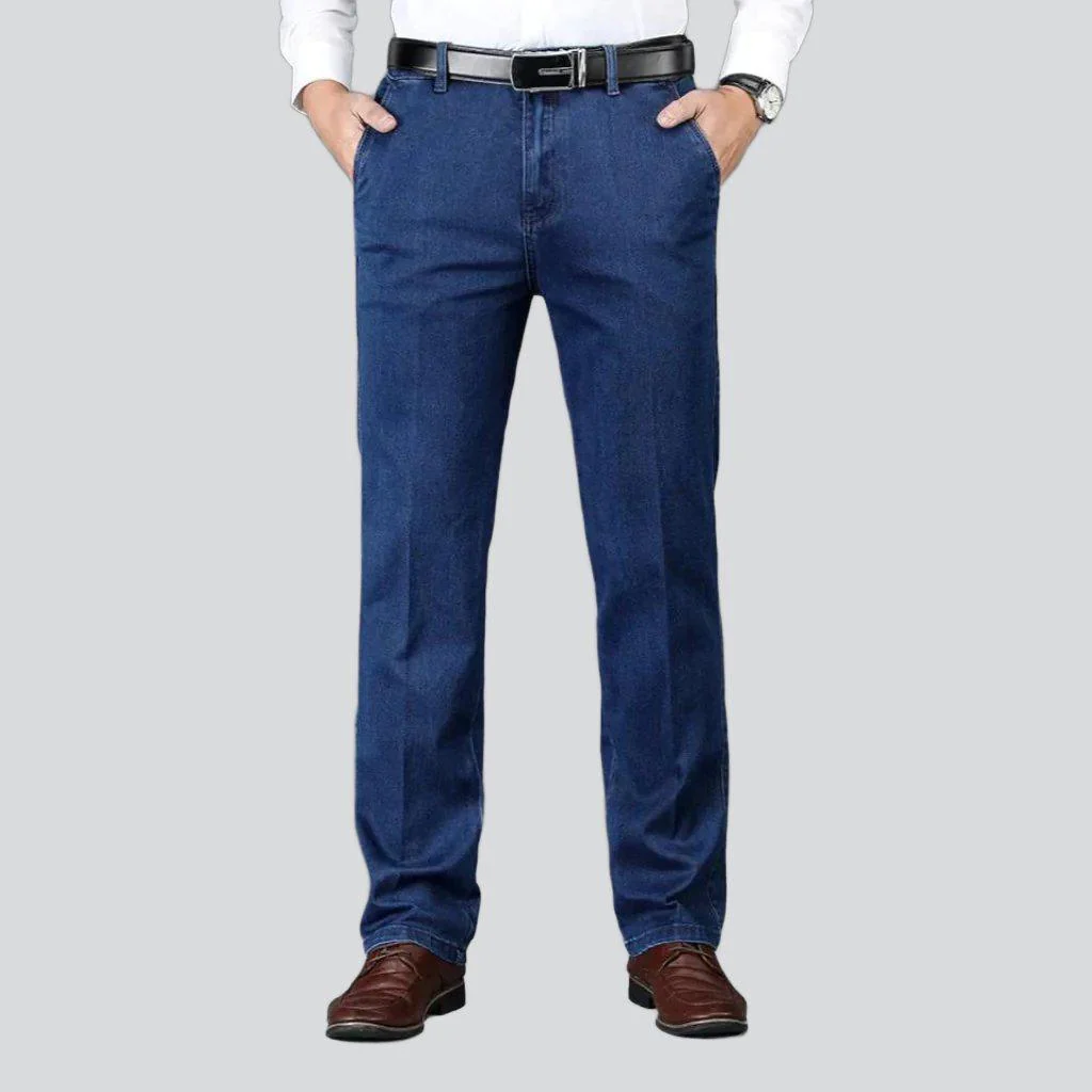 Winter thick business denim pants - Image 3