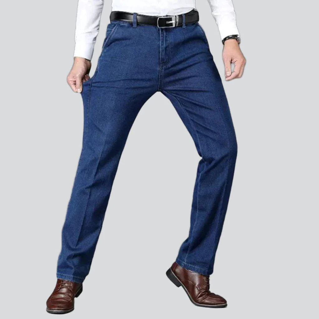 Winter thick business denim pants - Image 4