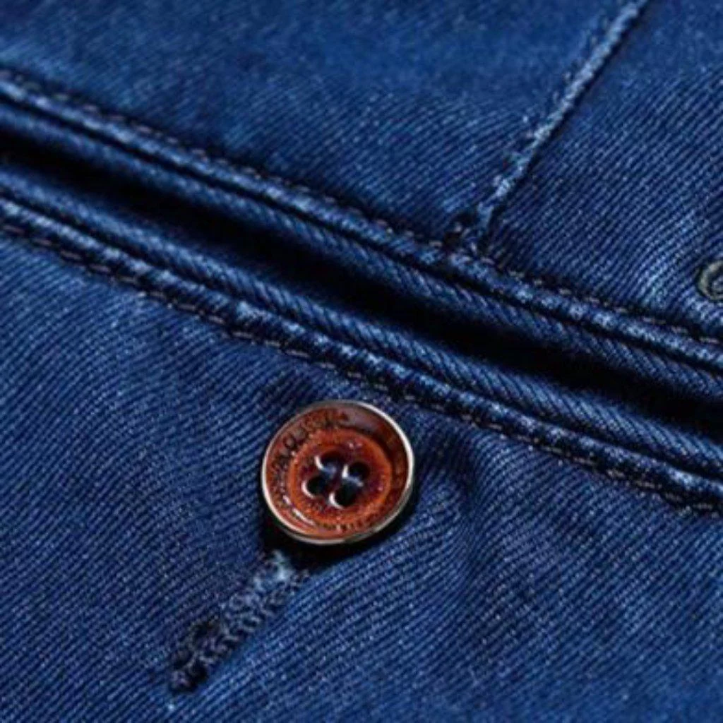 Winter thick business denim pants - Image 8