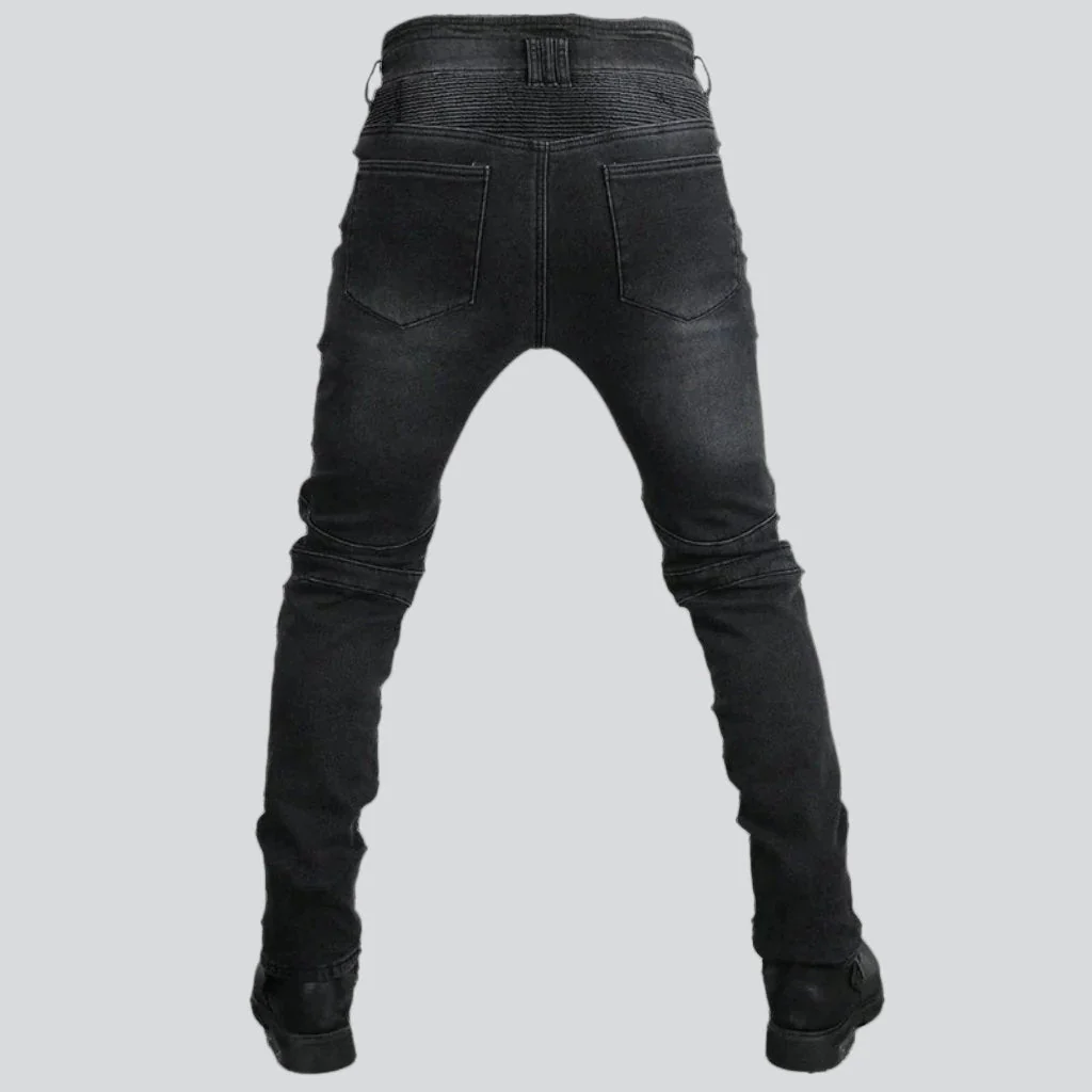 Winter velvet men's biker jeans - Image 6
