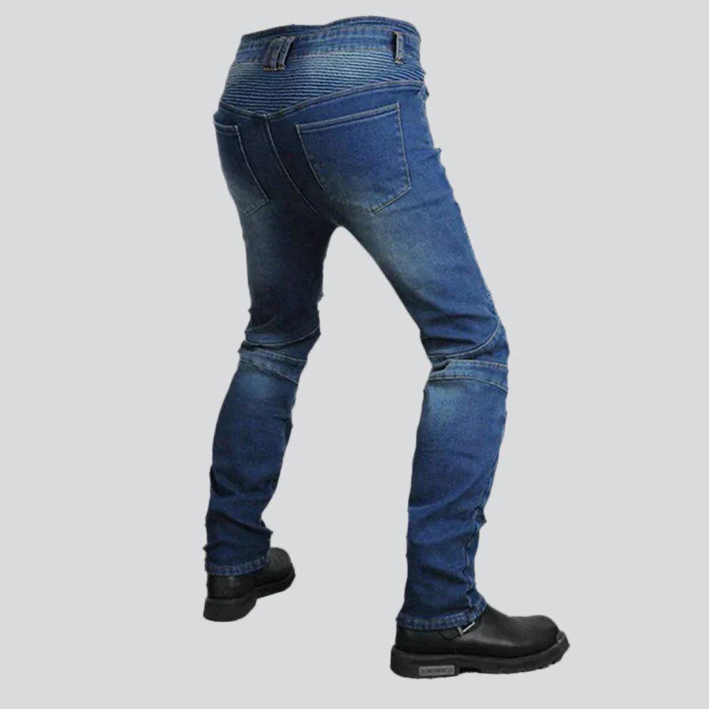 Winter warm men's biker jeans - Image 4