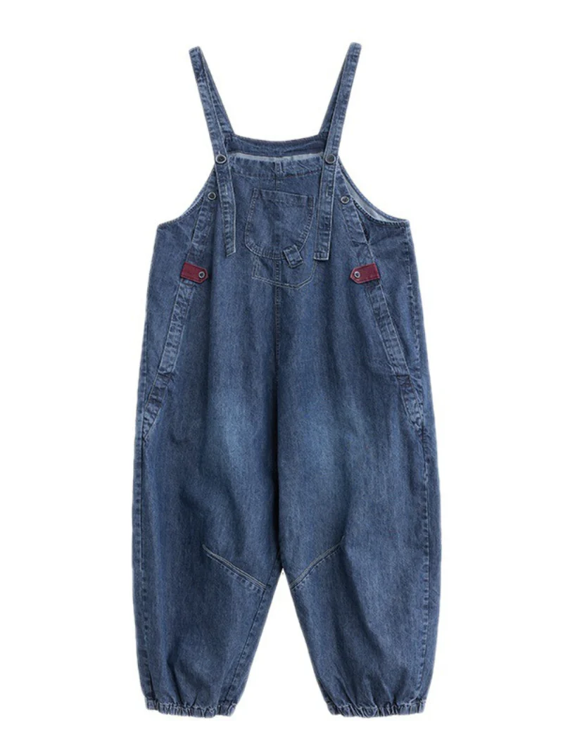 Women Denim Dungarees Stretch Skinny Fit Jumpsuit Denim Overalls for Women - Image 4