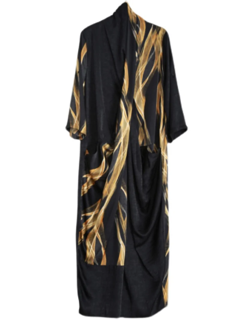 Women' stylish long beautiful skirt v-neck maxi dress - Image 4