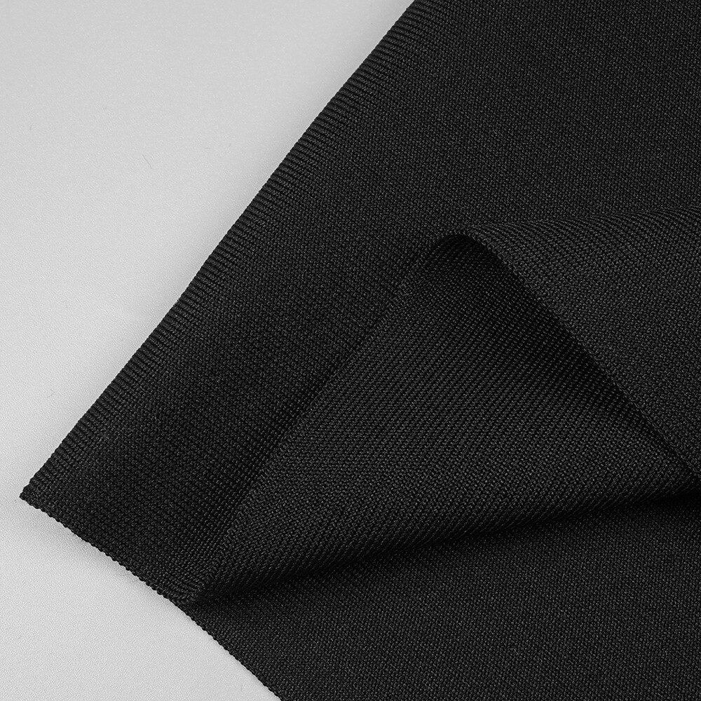 Ayno Jacket Collar Hollow Out Black Mini Dress - Image 17