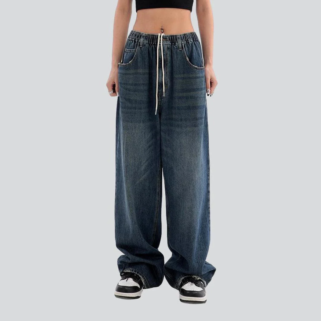 Women's baggy jeans with drawstrings - Image 7