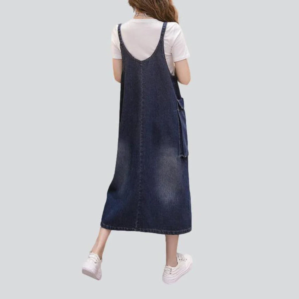 Women's cargo denim dress - Image 4