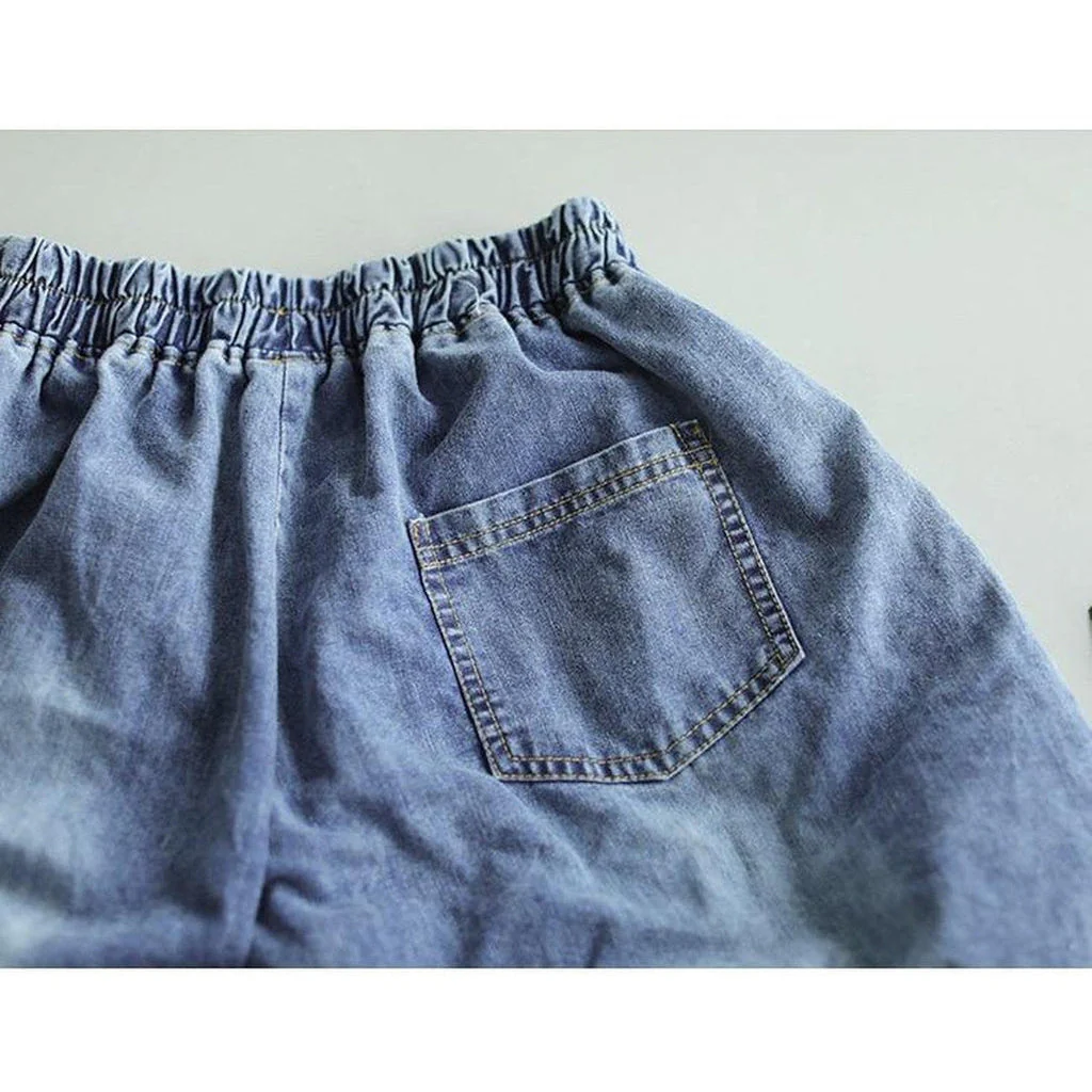 Women's culotte denim pants - Image 5