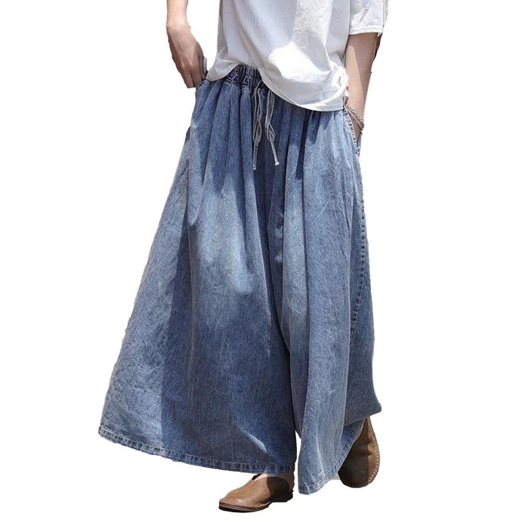 Women's culotte denim pants - Image 7