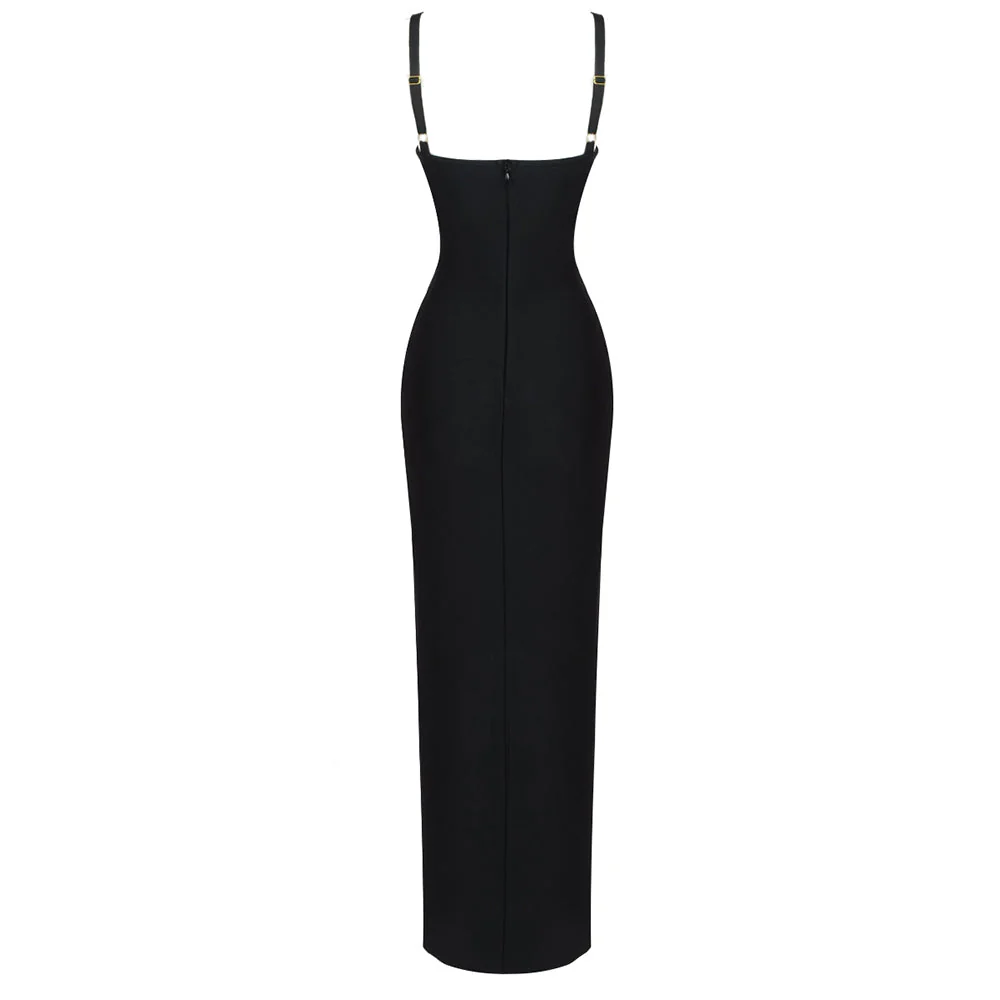 AMASS Hollow Out STRAPS MAXI Dress - Image 4