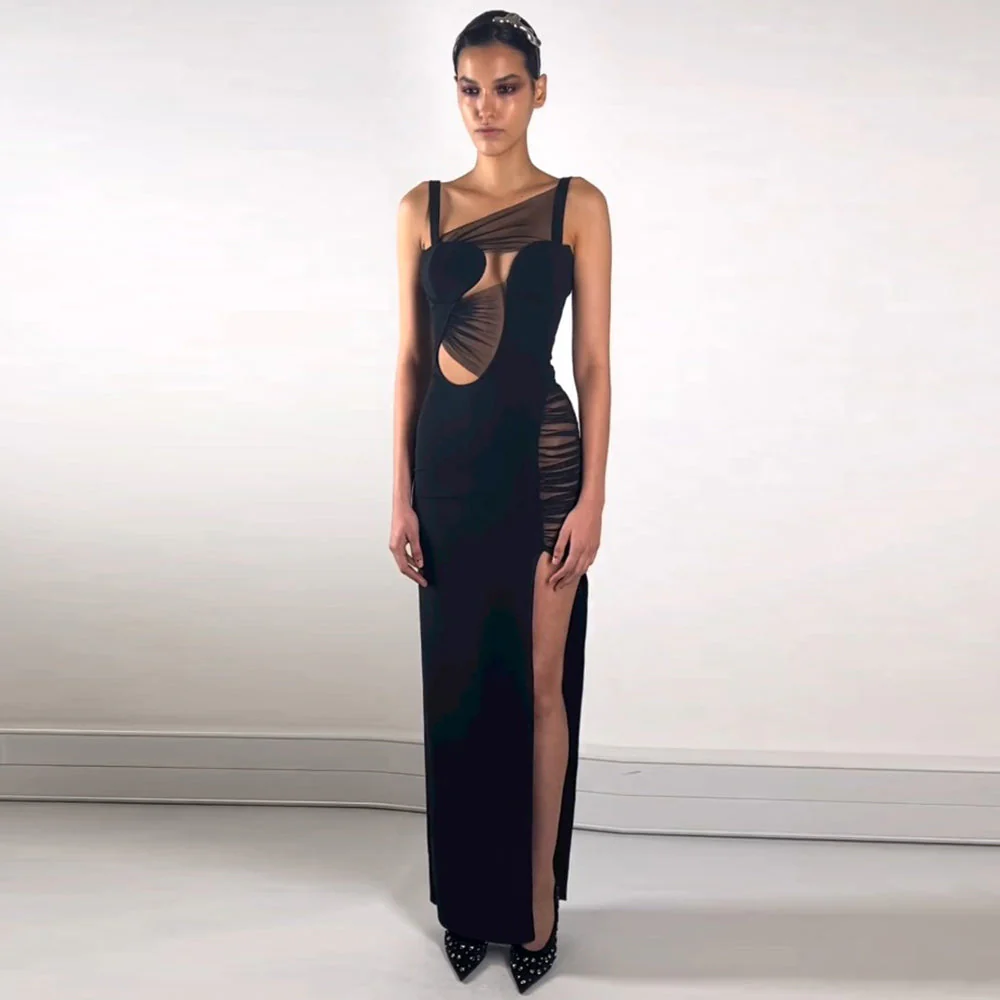 AMASS Hollow Out STRAPS MAXI Dress - Image 6