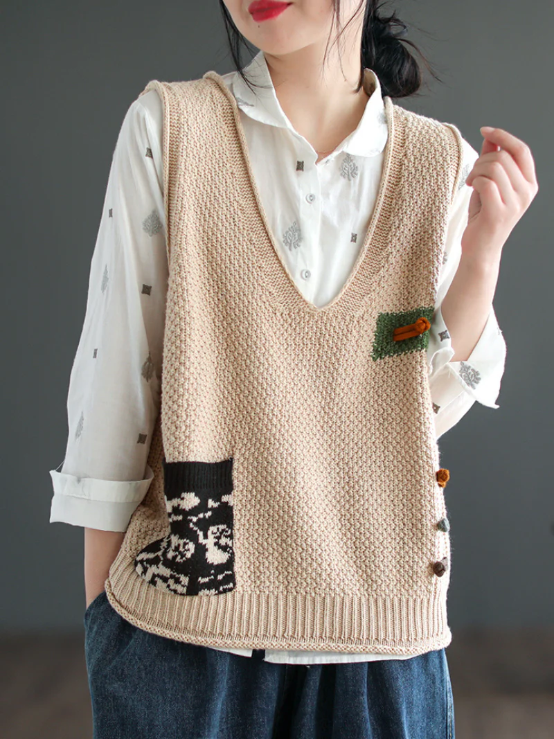 Everyday Cotton V-neck Pullover Sweater - Image 5