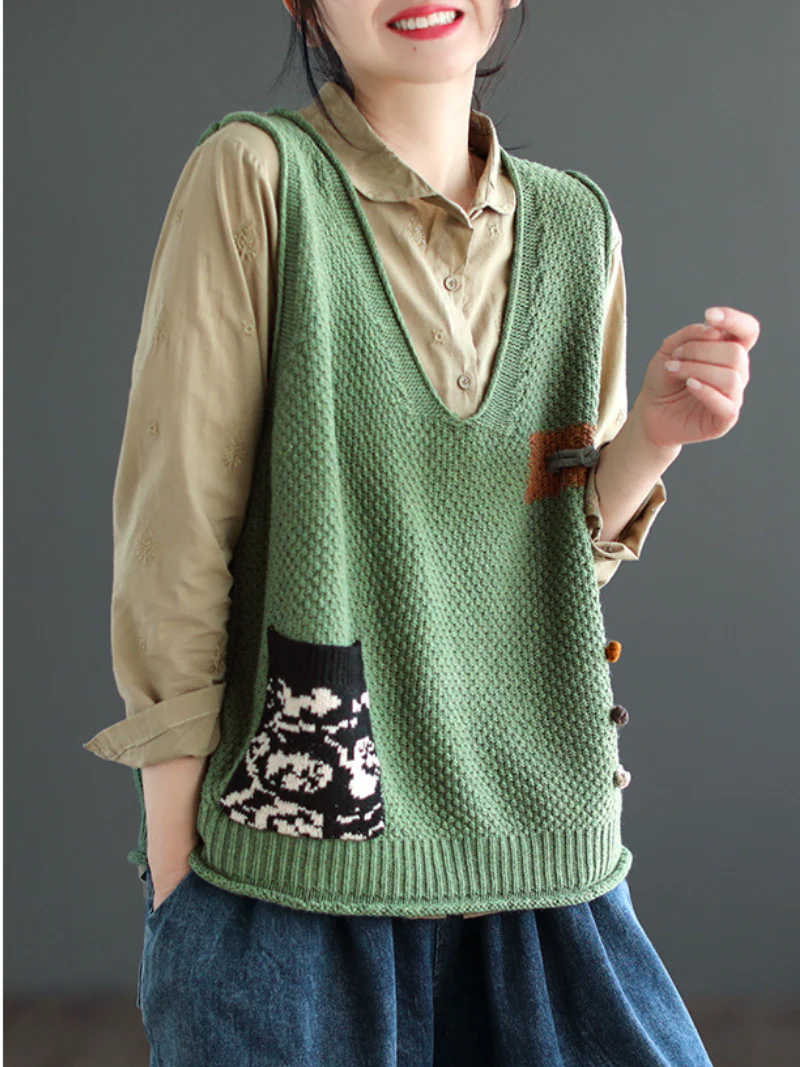 Everyday Cotton V-neck Pullover Sweater - Image 8