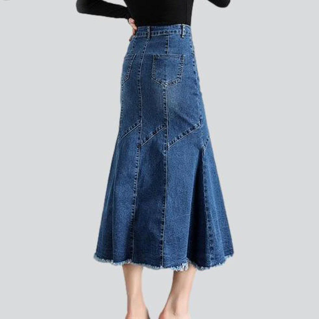 Women's fishtail denim skirt - Image 3