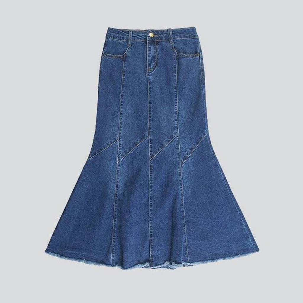 Women's fishtail denim skirt - Image 4