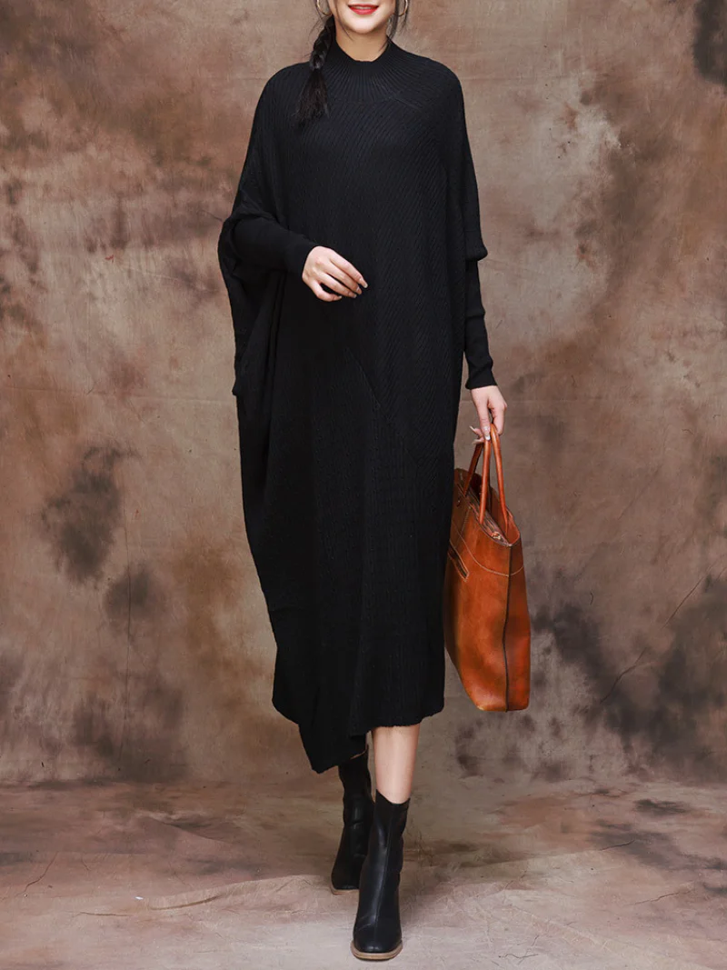 knitting Dolman Sleeve Collar A-line Style - Image 6