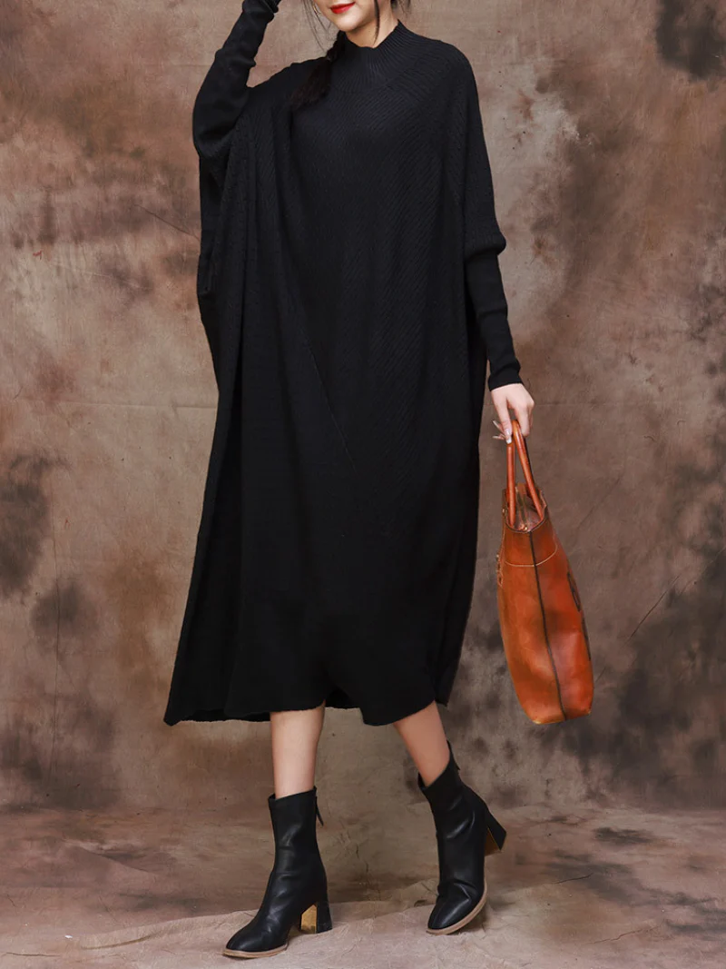 knitting Dolman Sleeve Collar A-line Style - Image 7