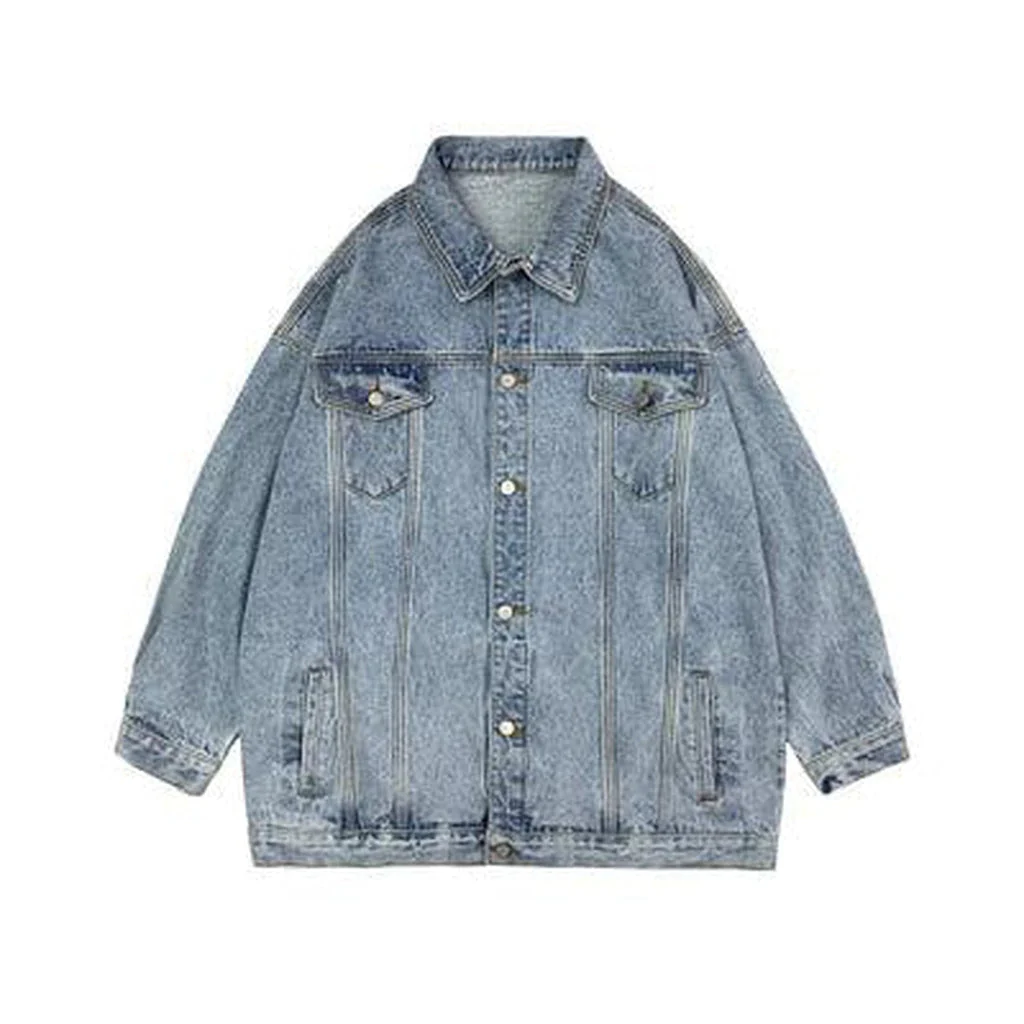 Women's long oversized denim jacket - Image 11