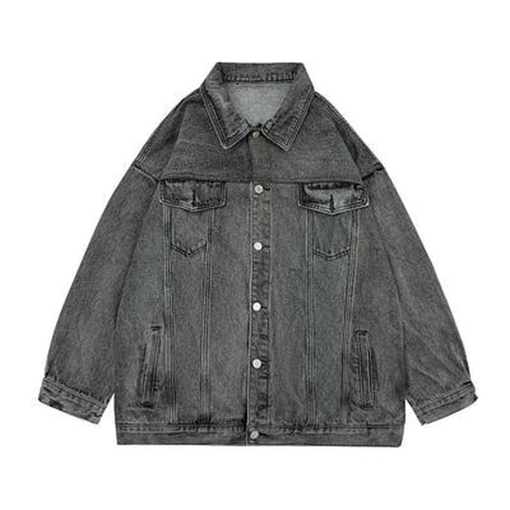 Women's long oversized denim jacket - Image 12