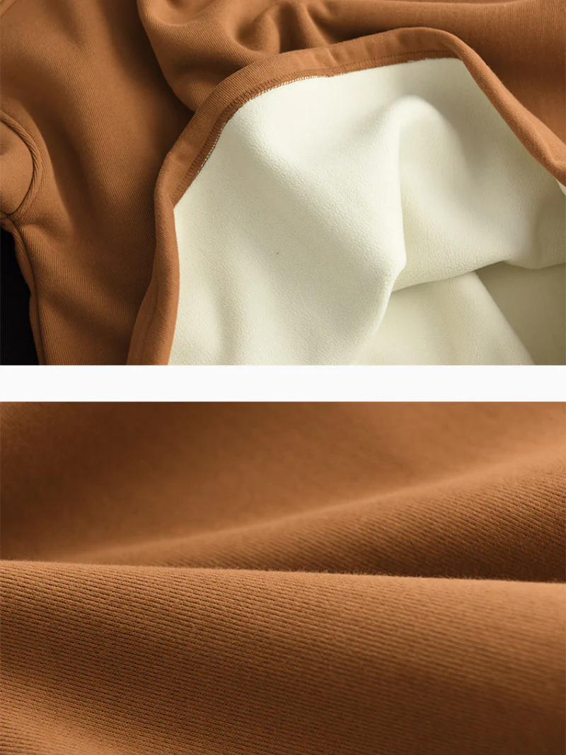 Long sleeves Pullover Plus Fleece Casual Sweater Loose Top - Image 7
