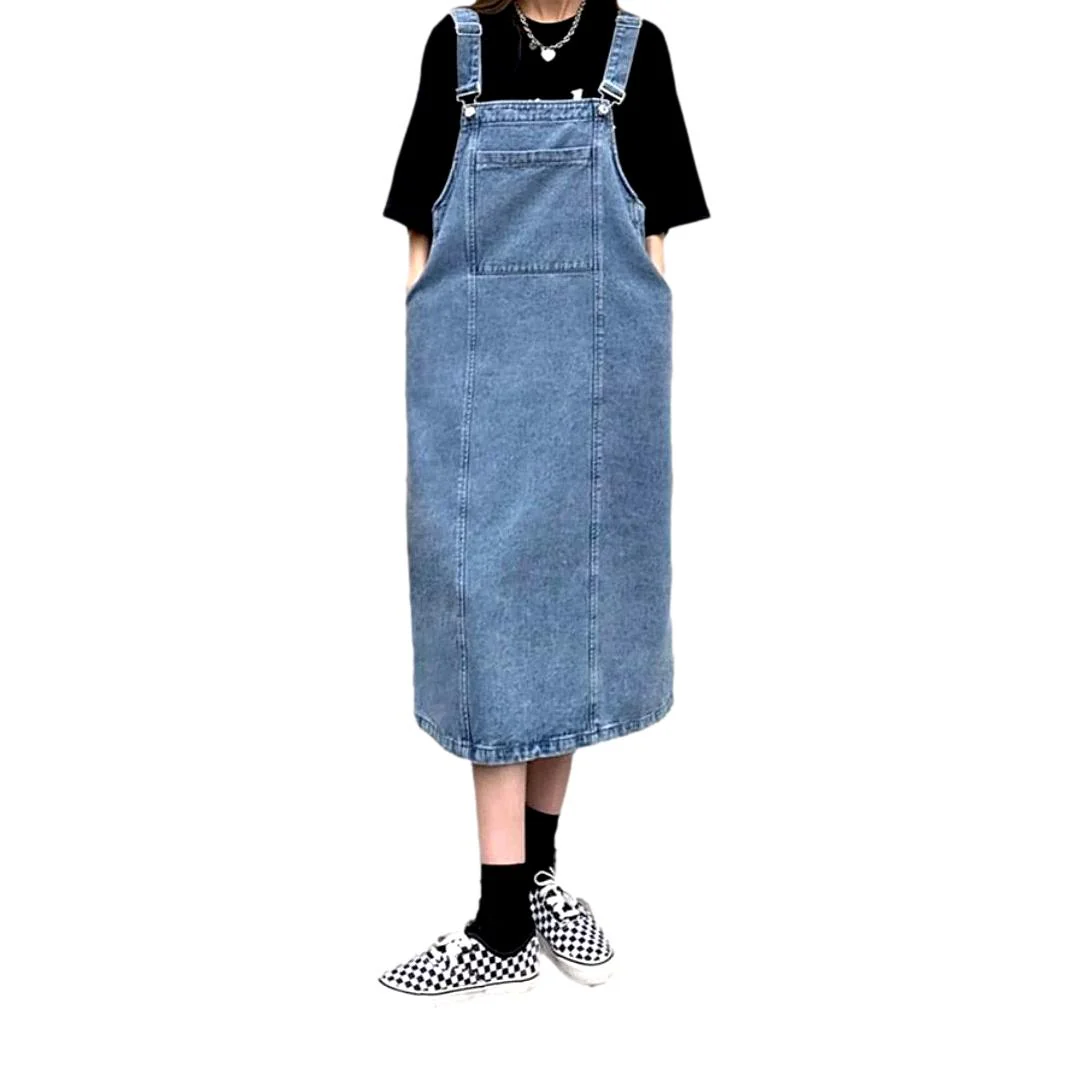 Women's overall dress with suspenders - Image 2