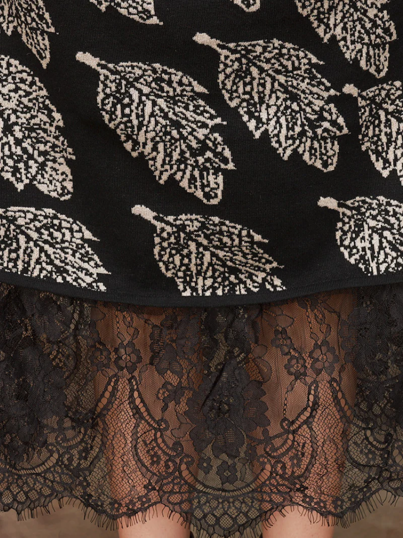 Party Wear Printed Floral A-Line Dress - Image 4