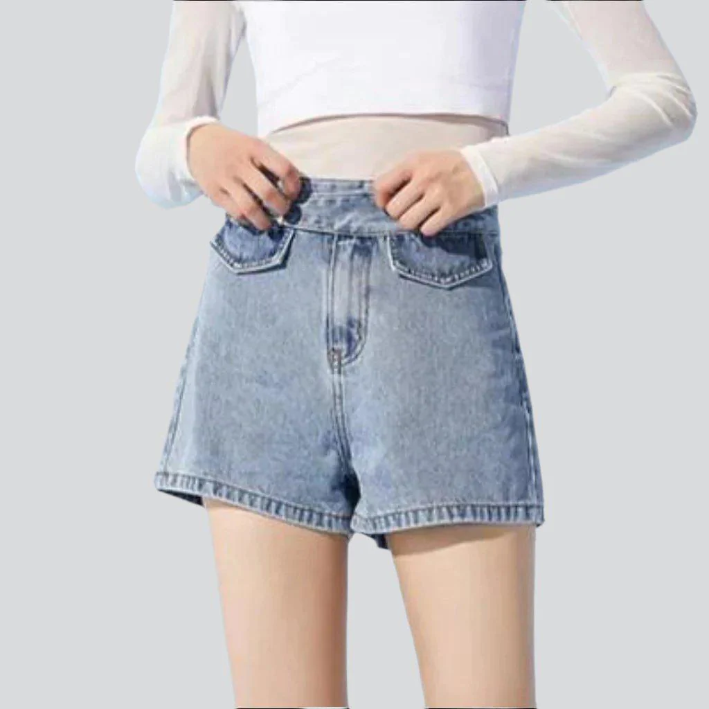 Women's shorts with denim belt - Image 10