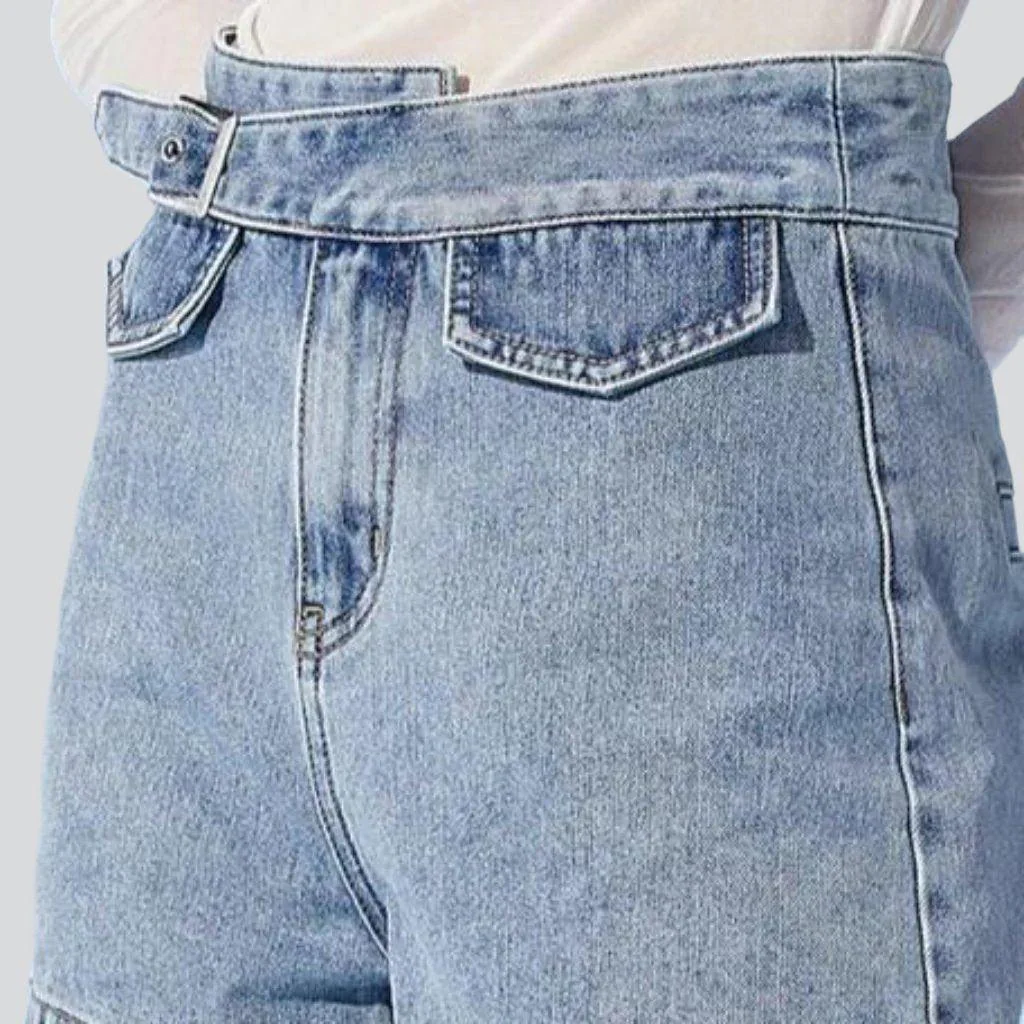 Women's shorts with denim belt - Image 12
