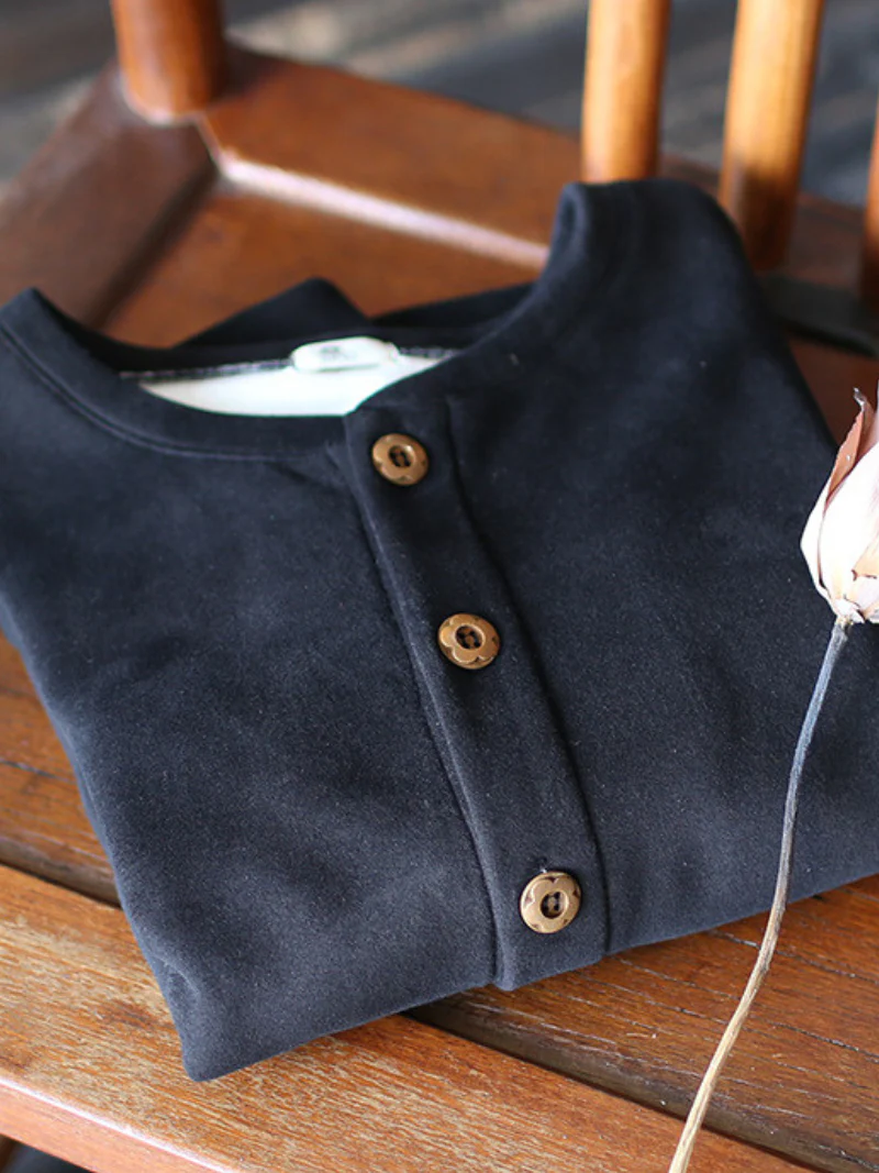 Women Winter Stylish Round Neck Loose Thick Top Coat - Image 6