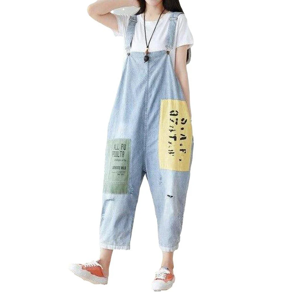 Women's street style jeans overall - Image 5