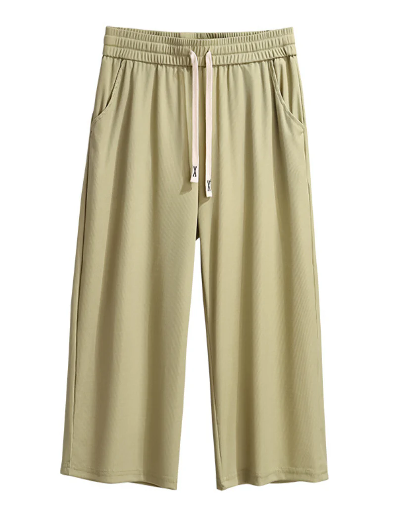 summer high waist plus size straight pants - Image 5