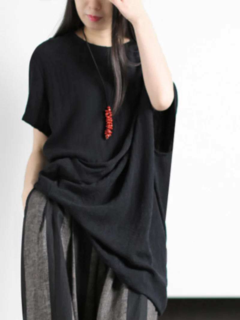 two piece set irregular shirt wide-leg pants dress - Image 2