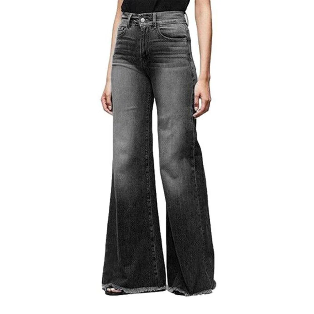 Women's wide leg stylish jeans - Image 3