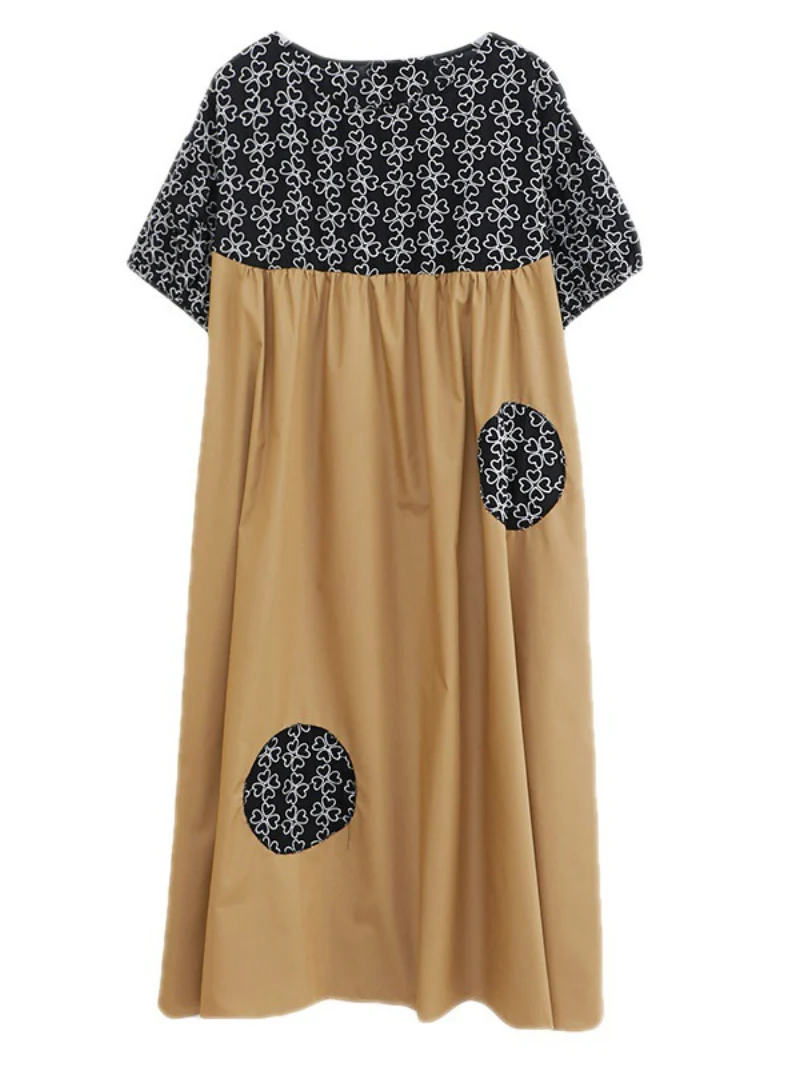 Wonder Cotton Short Slevees Smock Dress - Image 2