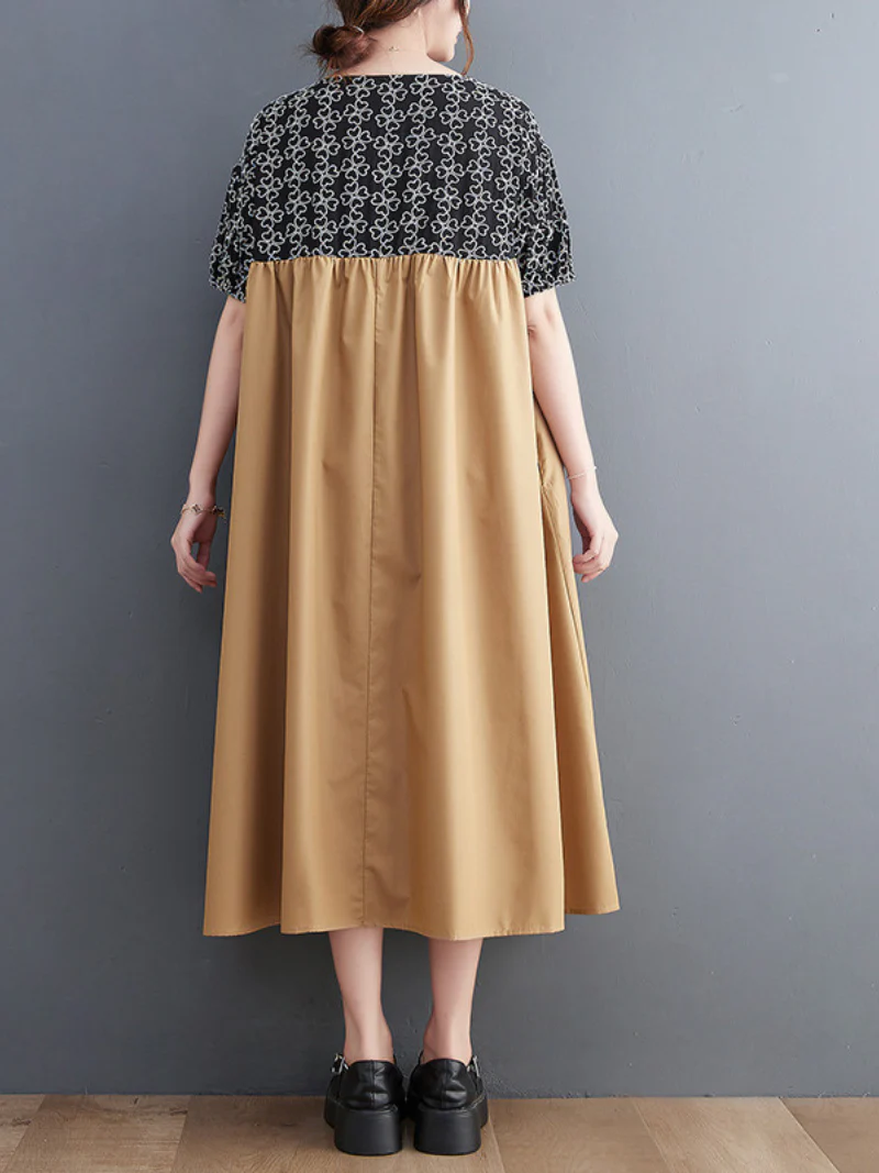 Wonder Cotton Short Slevees Smock Dress - Image 6