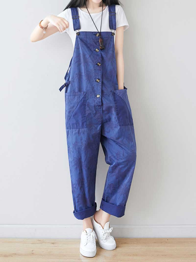 Work Hard Printed Cotton Overall Dungarees - Image 13