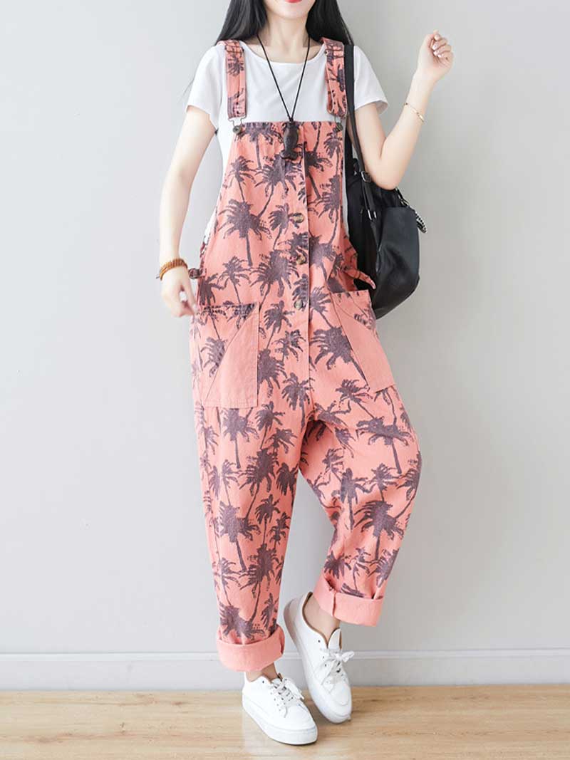 Work Hard Printed Cotton Overall Dungarees - Image 14