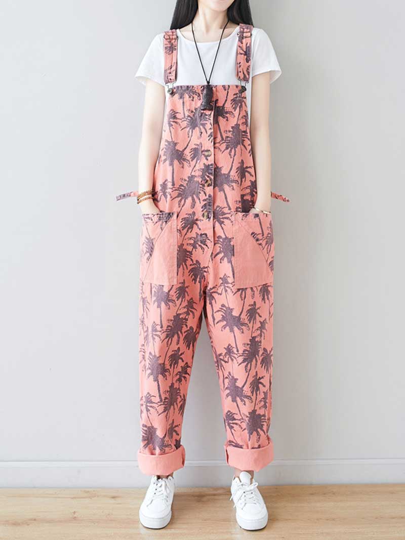 Work Hard Printed Cotton Overall Dungarees - Image 3