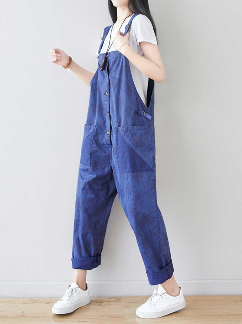 Work Hard Printed Cotton Overall Dungarees - Image 9