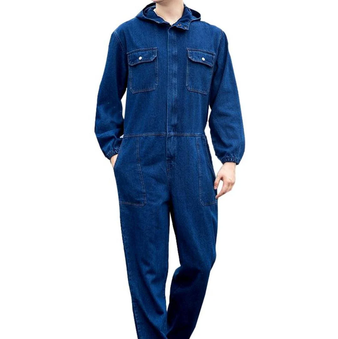 Worker men's blue jean overall - Image 2
